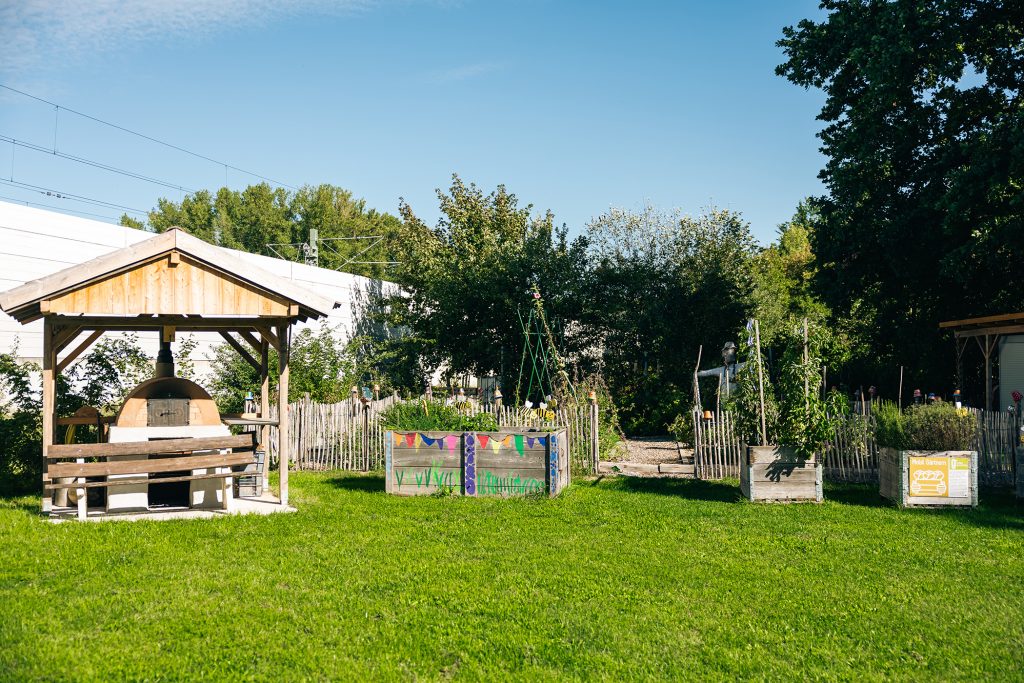 Bildausschnitt von einer Grünanlage